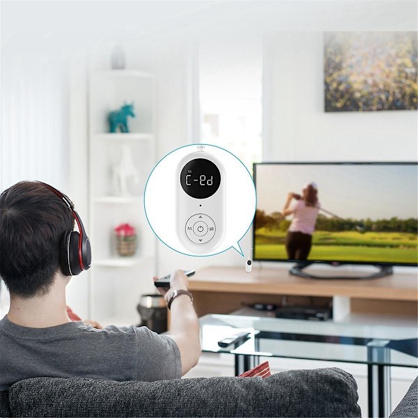 Bluetooth-vastaanotinlähetin FM-lähetin 3-in-1 langaton lisä-äänivastaanotin TV:lle autoon P