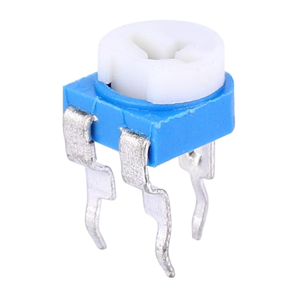 50 st 100-2000K¦¸(50K) Hög Precision Horisontell Blå Vit Potentiometer Variabel Resistor