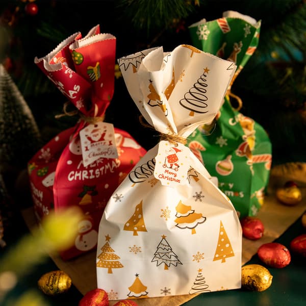 Julklappspåsar med 24 set juldekaler Adventskalender Godispåsar - MC8-4