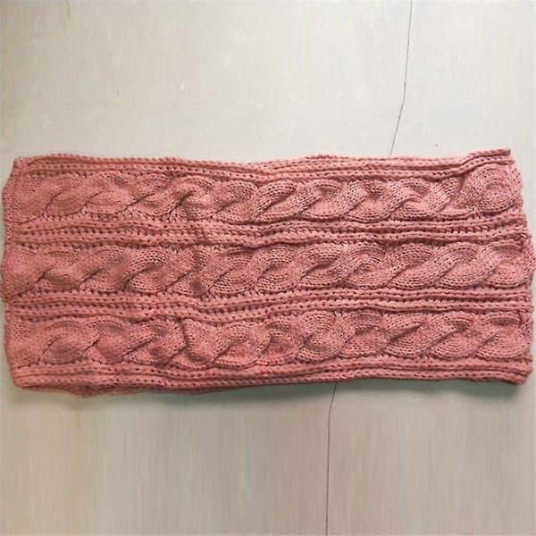 Loop-skjerf for kvinner, strikket skjerf, tubeskjerf, ensfarget vinterskjerf