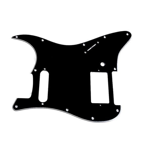 3-lags Sort Guitar Pickguard Til Fender HS Single Strat Humbucker