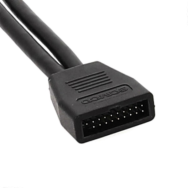 Moderkort USB3.0 Förlängningskabel 20-Pin Förlängningskabel Chassi 19-Kabel USB 3.0 Portabel Rak H