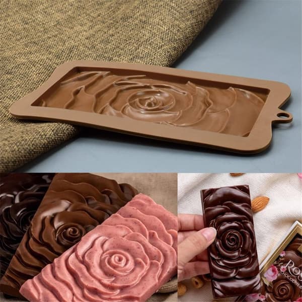 Silikonform Sjokoladeform for Sjokoladekake med Rose