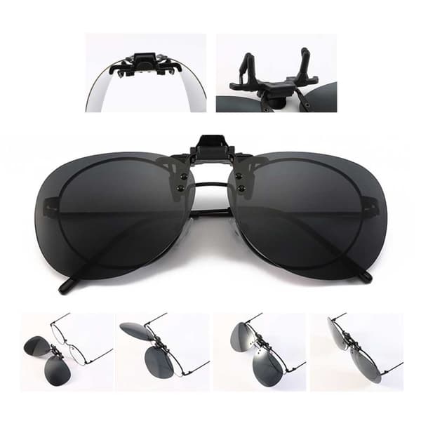 Clip-on Aviator Solbriller Pilotbriller Dag/Natt Syn