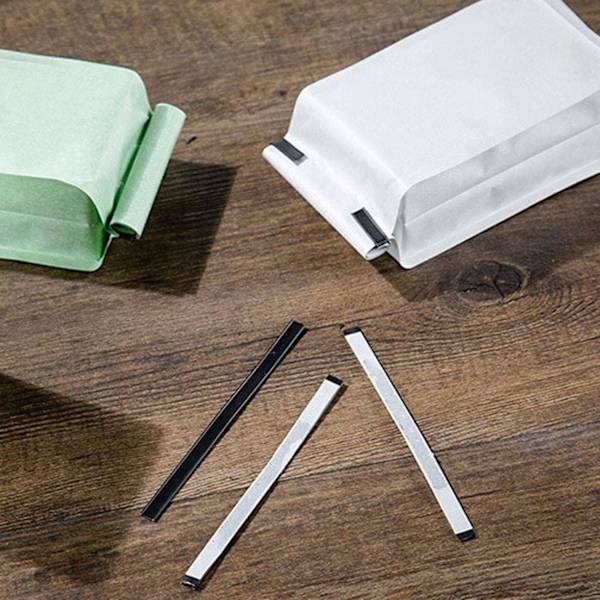200 Peel & Stick Tin Ties, Bøjbare Tråde, Kaffeposelukninger Forseglingsperle til Bagte Madvarer 5,5 Tommer