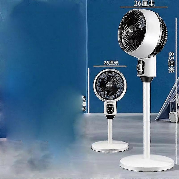 Indendørs Sokkelfan Oscillerende Fan Høj Hastighed Vertikal Fan 360 Cirkulation Støjsvag Og Kraftfuld Gulvventilator Til Soveværelse Hjemmekontor Hvid-God