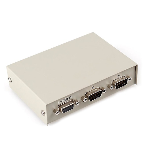 Db 9-stifts seriell nätverksdelning 2-vägs Rs232-switch Ethernet-switcherbox