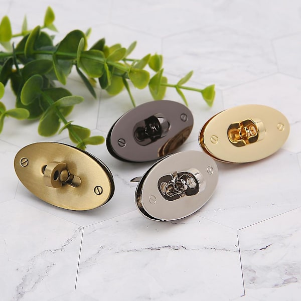Oval Twist Lås Väska för Case Catch Spänne Spänne För Handväskor Tillbehör DIY Cra