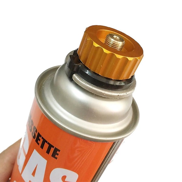 Utomhus Camping Vandringsugn Brännare Adapter Delad Typ Ugn Konverterare Koppling Automatisk Avstängning Gaspatron Tank Cylinder Adapter