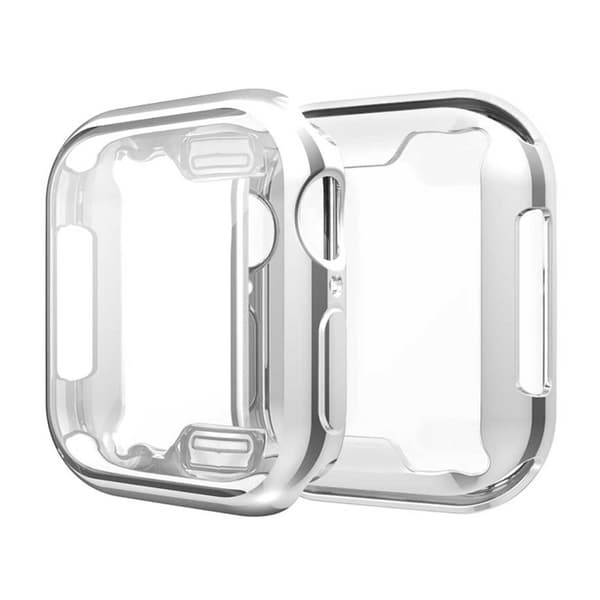 Apple Watch 7 45mm Kuori Kotelo Näytönsuoja Hopea