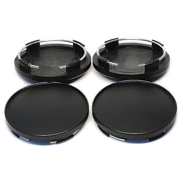 4 st/set 68mm Passar 65mm Logotyp Svart Plast Bilhjul Centrum Navkapsel Kåpor Set Bilhjul Fälg Navkapslar Bilstyling Tillbehör