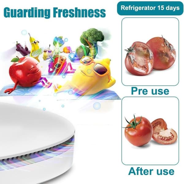 Portable Air Purifier, Energy-Saving Ozone Diffuser, Silent Odor Remover and Sterilizer for Home, Shoe Cabinet, and Refrigerator.