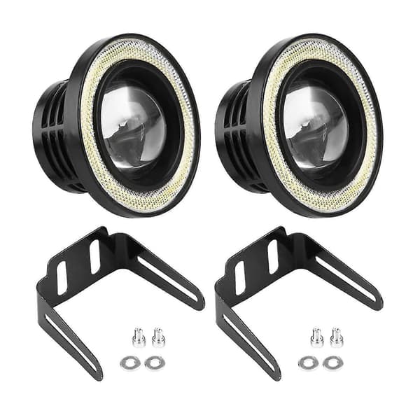 10W LED COB Angel Eyes Dagkørelys til Bil - 2 stk (2,5 tommer)