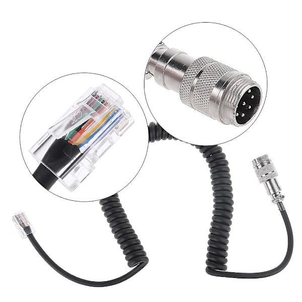 8-polet til RJ-45 Modular Stik Mikrofonkabel Adapter til Yaesu Mikrofon MD-200 MD-100 M-1 M-100 FT-450 FT-900 FT-991
