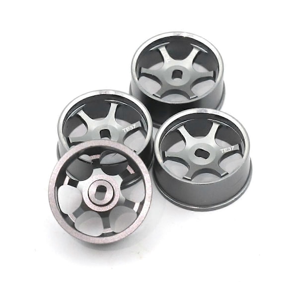 4 stk RC Bil Drift Dæk Metal Hjul Nav til 1/28 MINI-Z MINI-Q GLA IW04 RC Bil Opgraderingsdele