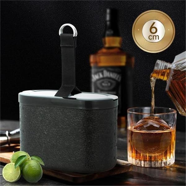 Isklara Ice Cube Molds Premium Clear Ice Ball Maker BPA-Free Ice Ball Mold, Spherical Ice Cube Mold