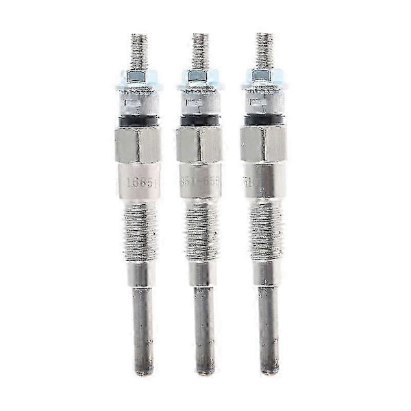3 ST Motorvärmare Glödstift 8Mm för Traktor B21 B1700D B1700E Artikelnummer 16851-65512 16851-65510