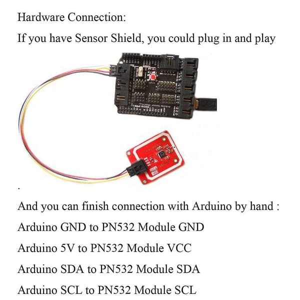 Near Field Communication Reader Module Kit PN532 NFC NXP RFID Module V3 Kit I2C SPI HSU med S50 Wh