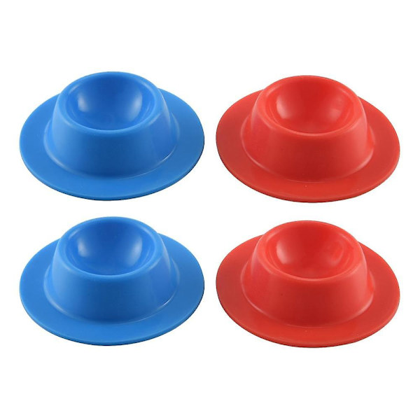 4 stk. silikon eggkopper i moderne design holdere sett servering kjøkken kokte egg frokost (tilfeldig farge)