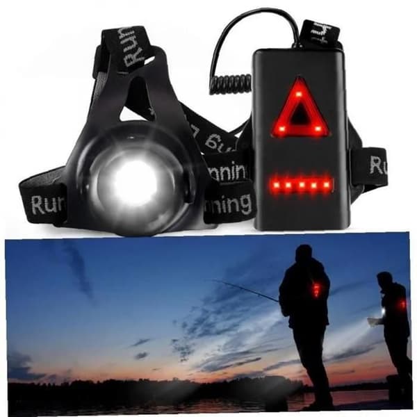 Kroppsbrystlys - Vanntett LED - USB Oppladbart - 3 Moduser