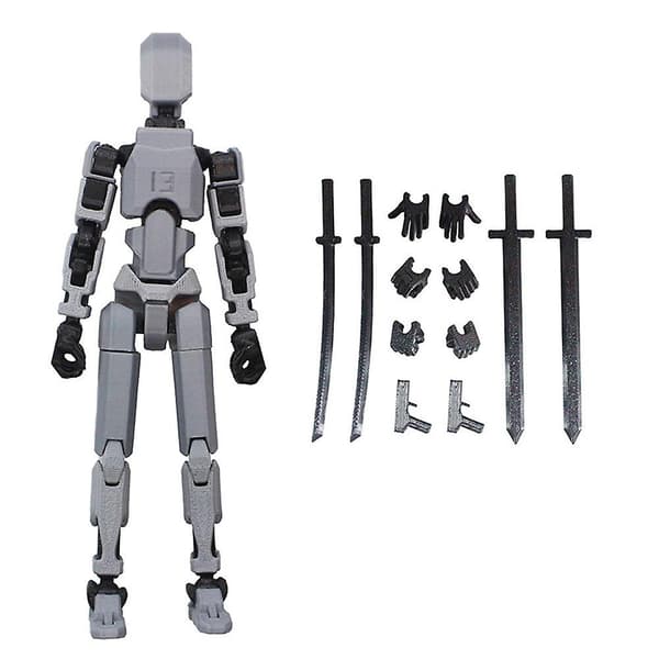 T13 Actionfigur Titan 13 Actionfigur Robot Actionfigur 3D-tryckt Action Multi-artikulär actionfigur