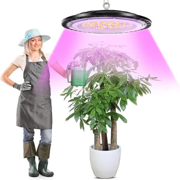 200W Full Spectrum LED Grow Light for Indoor Plants, LED Plant Lamp with Daisy Chain Function, Hanging Plant Light for Hydroponic Indoor Plants