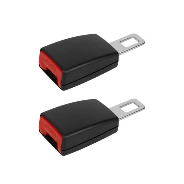 Bilbältesförlängare - 2-pack - Justerbara låsspännen - Svart