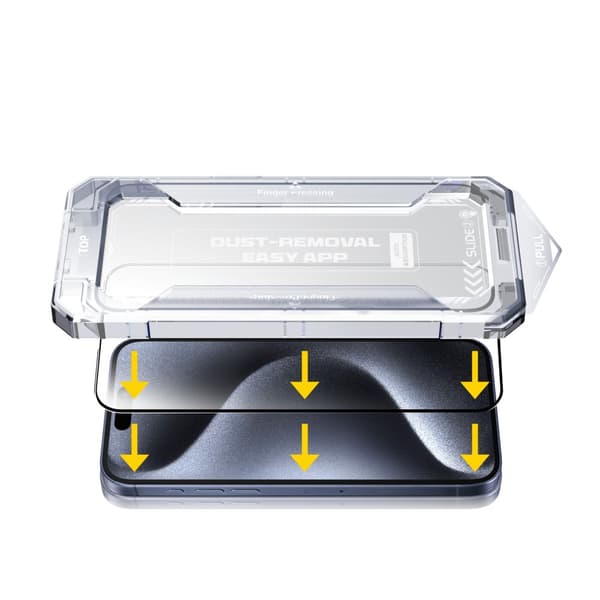 Tempered Glass Screen Protector for iPhone 16 – 9H Scratch-Resistant, Easy, Bubble-Free Installation