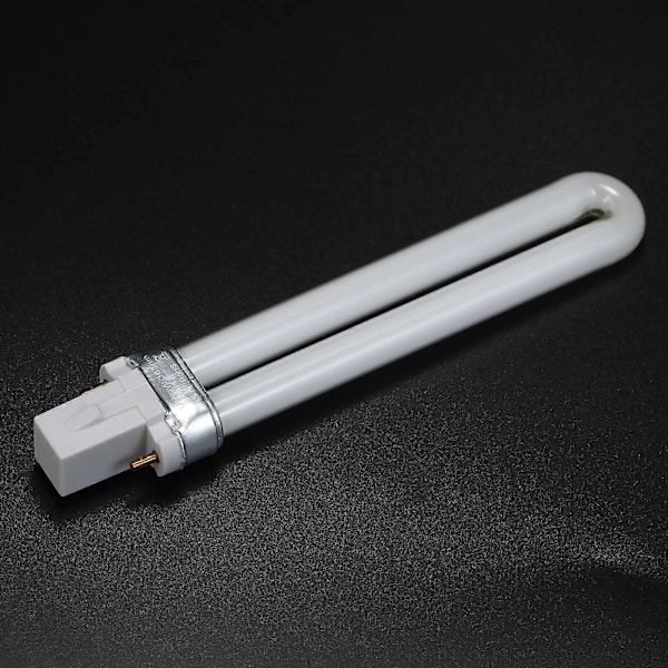 UV LED Lampe Rør Lyspære 9W Herdelampe Erstatning Dobbel Lys Kilde for Neglekunst Tørker