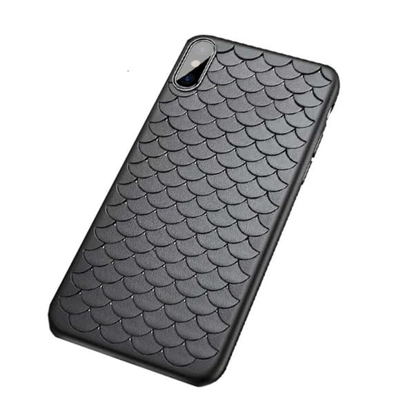 iPhone 7 8 Mobilskal Flätat Svart Läder Skinn