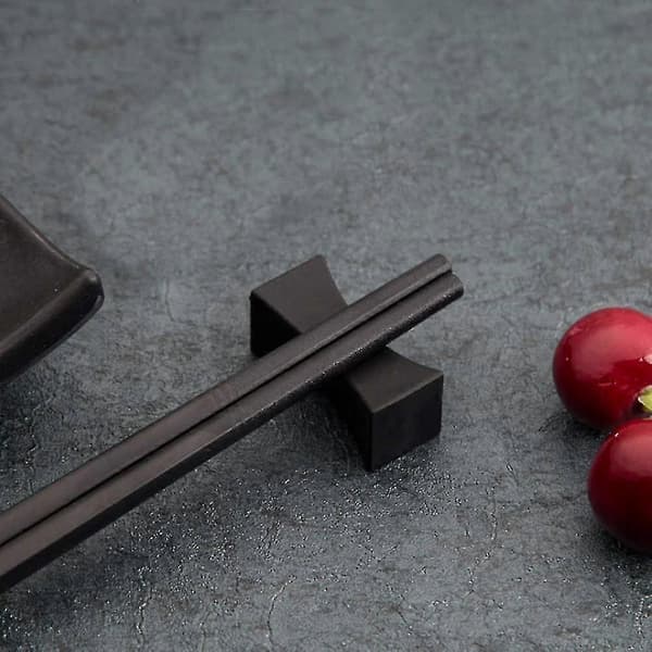 10 stk. Pindemadsholdere Matte Bestikholder Rustfrit Stål Pindemadsholder Sort