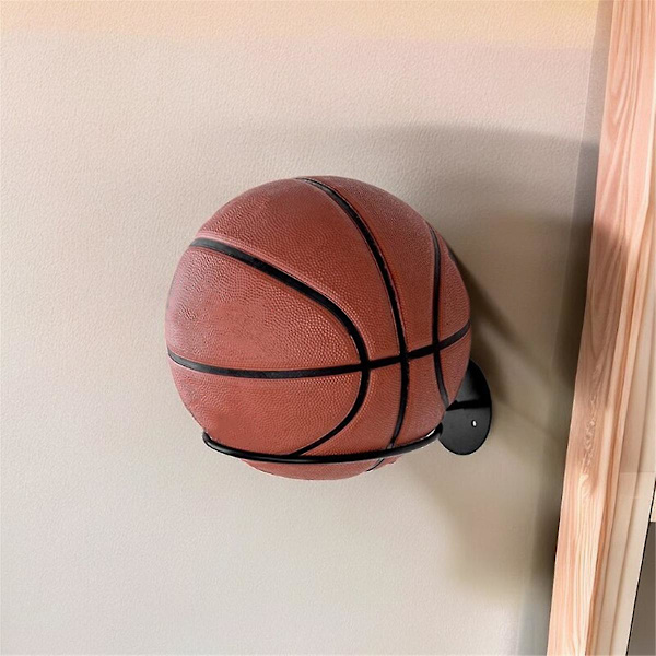 Väggmonterad Basketbollställ Smedjärns Fotbollsförvaringsställ Ram Placering Hushållsbollställ Tar Inte Upp Utrymme