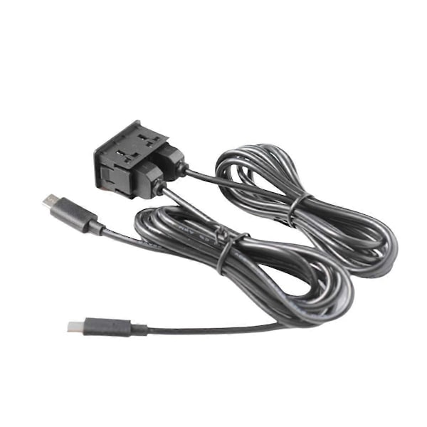 Bil Android Navigation Maskin Dubbel TYPE-C Ingång till Dubbel USB-gränssnittspanel Adapterpanel