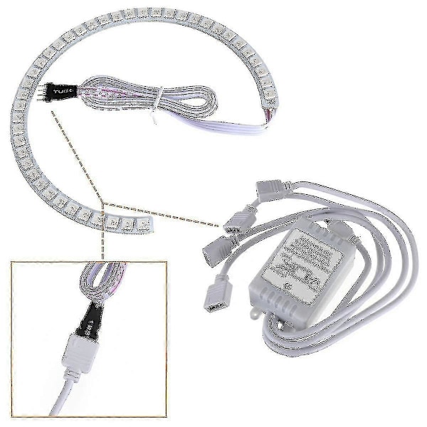 Angel Eyes Set Strålkastare RGB Positionsljus Ringar Halo Ring För E36 E38 E39 E46 3 5 7 Serie