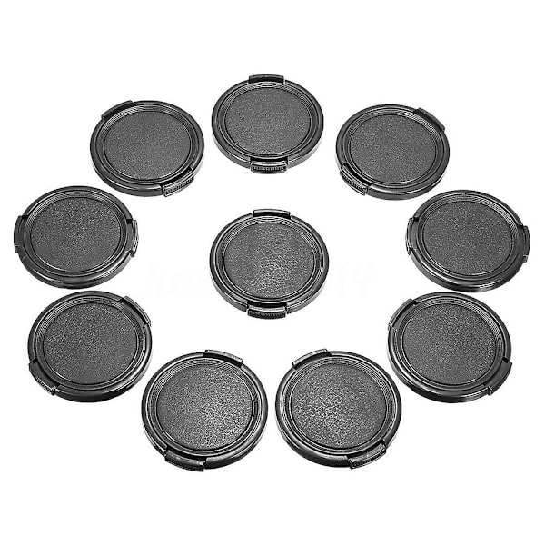 Univeral 10-pack 49mm Center Pinch Frontlinslock för DSLR-kamera