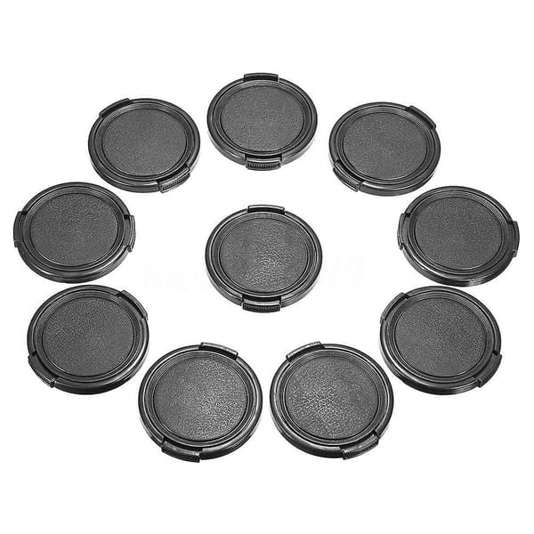 Universal 10 stk 49mm Senterklype Frontobjektivdeksel For DSLR Kamera