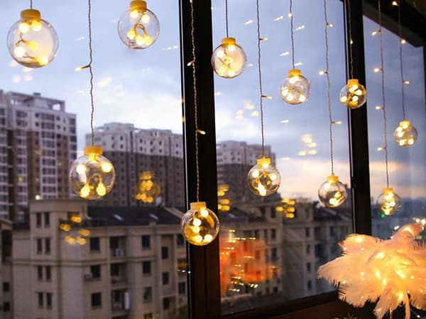 Star String Lights 138 LED - Warm White IP44 Christmas Decoration