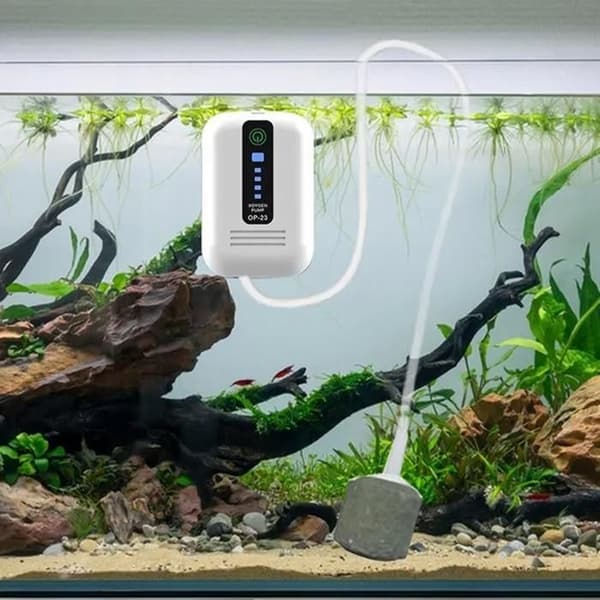 Syresättare - Kompakt USB-pump - Tyst - Förlängd batteritid - Svart