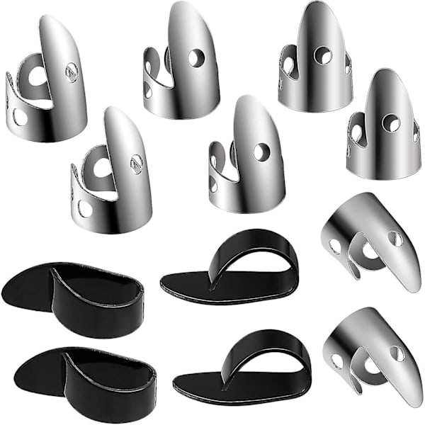 12 st stumtums fingerplockar set för gitarr, banjos och andra instrument