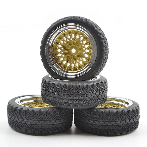 4 stk. Felger Hjul For Tamiya Hsp Hpi 94123/122 Rc Bil Nav Deler Svart
