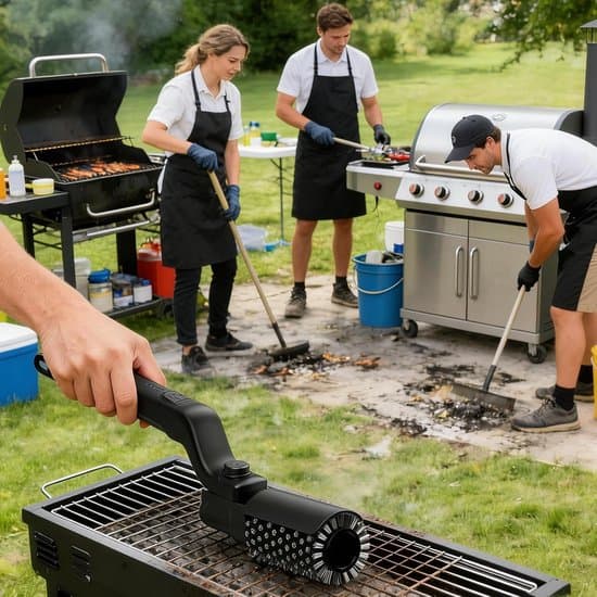 Roterande grillborste - 30 cm