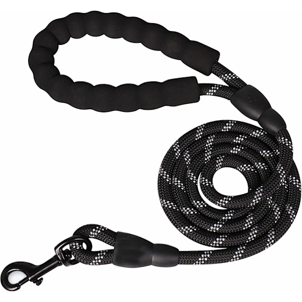5ft Hundkoppel med bekvämt vadderat handtag, starka hundkoppel, 1,5mx0,8cm