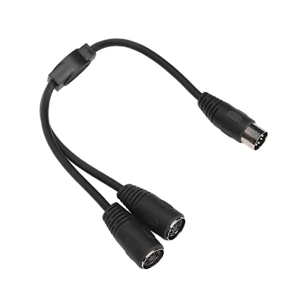 DIN 7-pins hann til 2 DIN 7-pins hunn Y-kabel 0,98 fot PVC Plug and Play DIN 7-pins splitter Y-adapter lydtilkoblingskabel