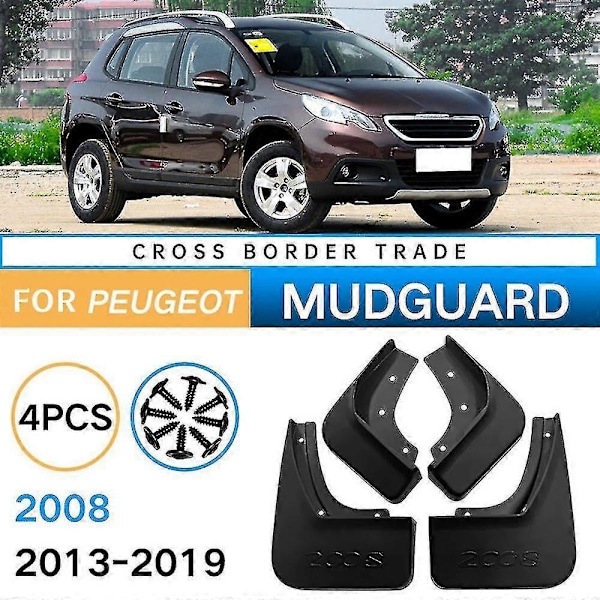 Stænklapper Kompatible med 2008 2013-2019 Mud Flaps Guard Splash Flap Mudguard Tilbehør