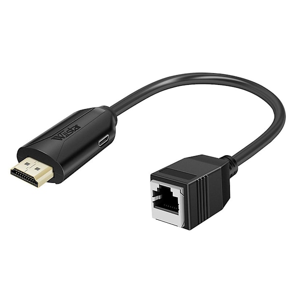 Loddet Alt-i-en Netværkskabel Forlænger Strømstabil 50m 1080p -kompatibel Rj45 Enkelt Netværk