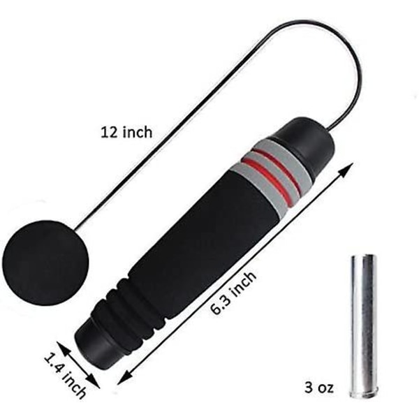 Vægtet Trådløst Sjippetov Crossfit Speed Rope Sjippetov Til Double Unders, Træning, Wod, Boksning, Mma Beachbody Træningsfitness - Opdateret Version