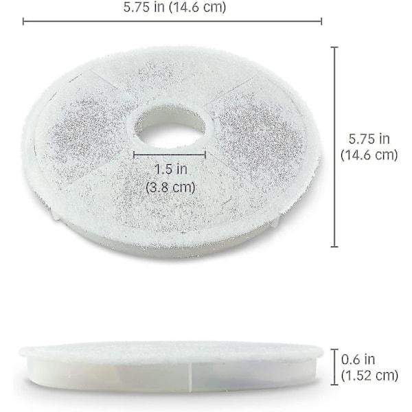Filter till Catit Design Senses-fontäner och Catit Flower-fontäner, 6-pack