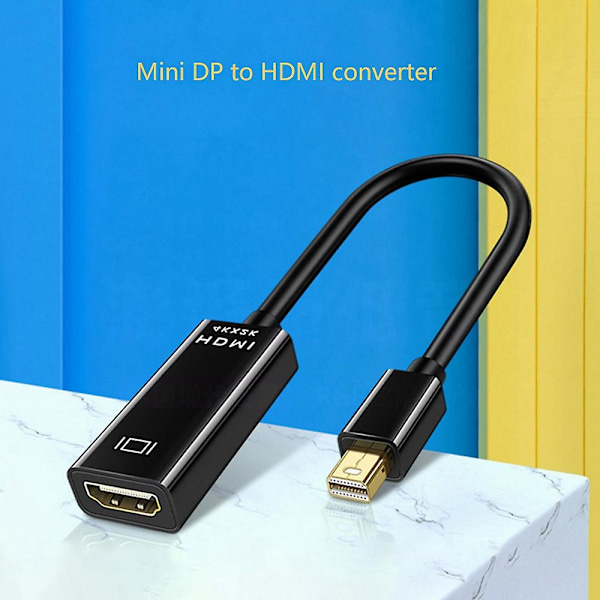 Mini Display Port till Adapter Mini Dp Kabel 2 Konverterare för Air 13 Surface Pro 4