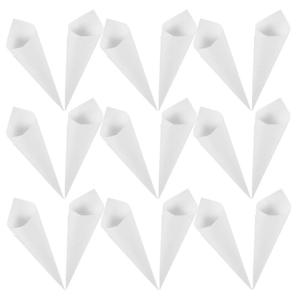 60 st Bröllopskonfettikoner Kraftpapper Blomhållare Festtillbehör