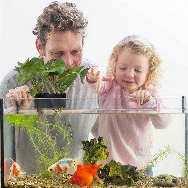 Hengende Akvarie Plantestativ Akvatisk Plantepotte Akvarium Flytende Plante Vannlandskapsdekorasjon